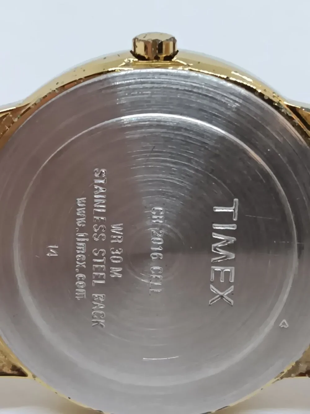 Timex Indiglo 14 Unisex 35mm Gold Tone Easy Reader Date Flex Band Watch NEW BATT - Picture 8 of 11